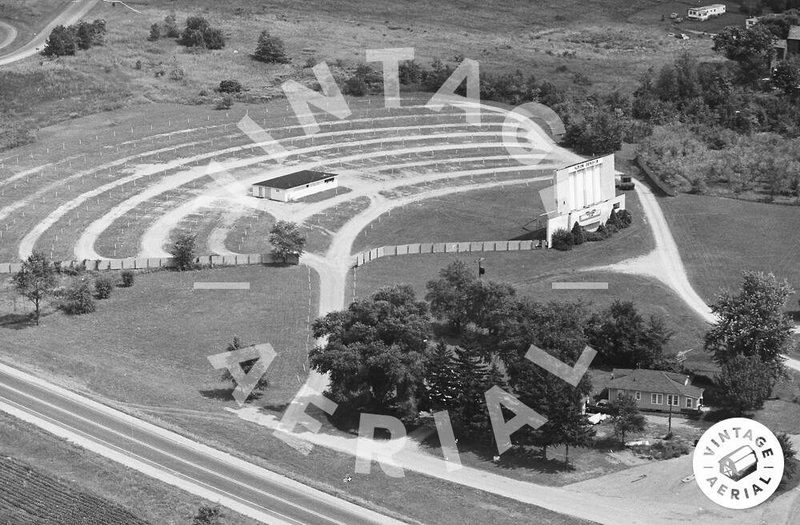 Albion Drive-In Theatre - Vintage Aerial